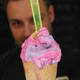 Illustration for article titled Scientist invents ice cream that changes color as you lick it